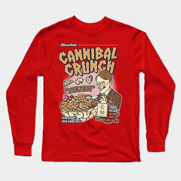 Cannibal Crunch Long Sleeve T-Shirt by Arinesart